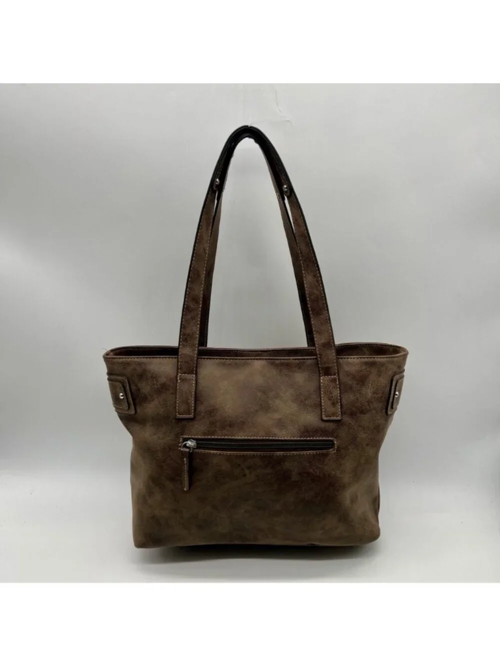 Rosetti Brown Suede Double Strap Purse
